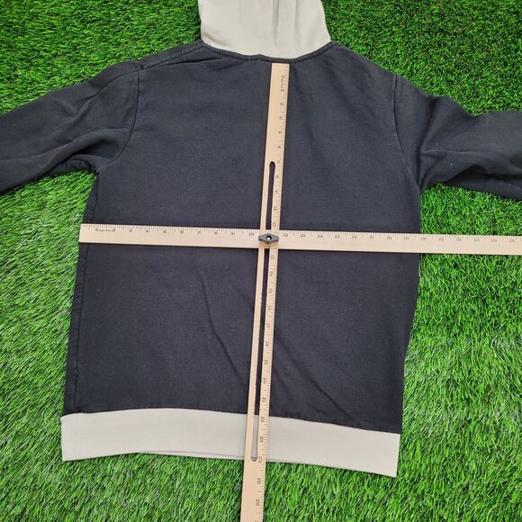 FUBU Colorblock Hoodie Small 20x24 Black Cream - Picture 4 of 13